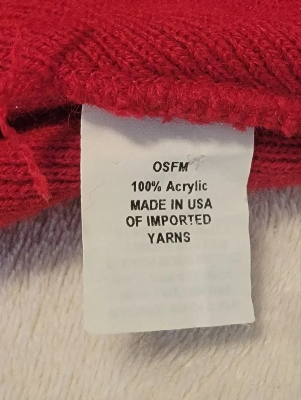 Duluth Trading Red Knit Beanie