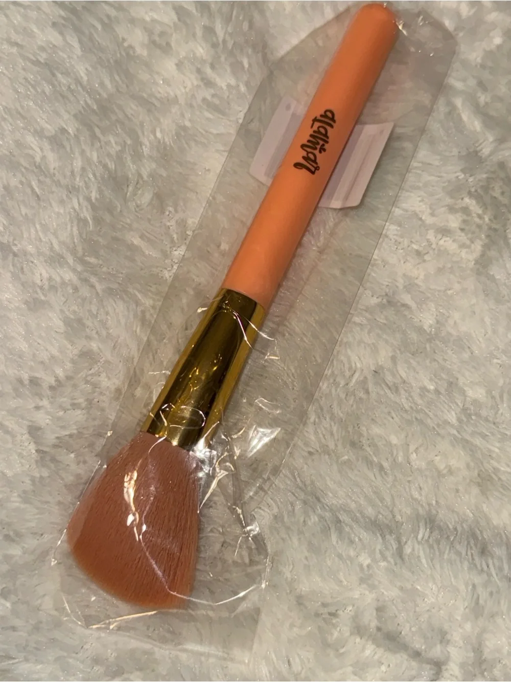 Makeup Brush Set - Pink, Peach & Black Bristles