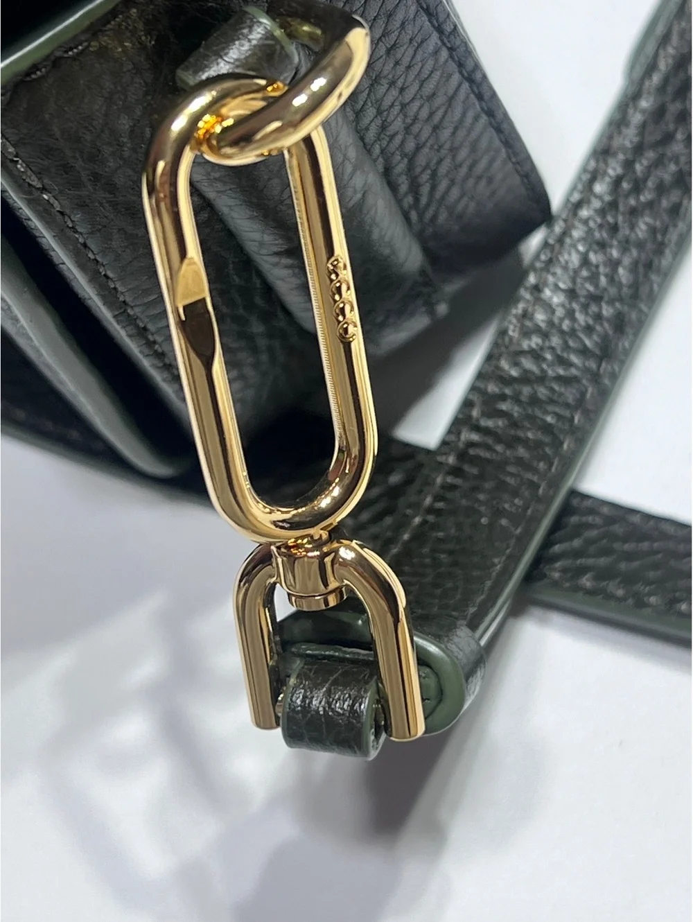 Ecco Leather Crossbody Clutch Bag with Adjustable Strap