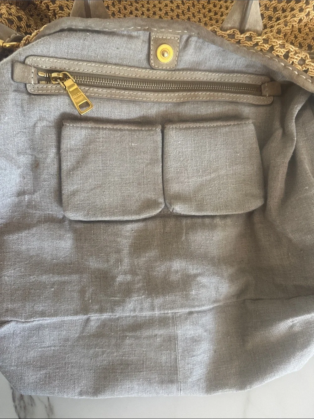 Prada style shoulder