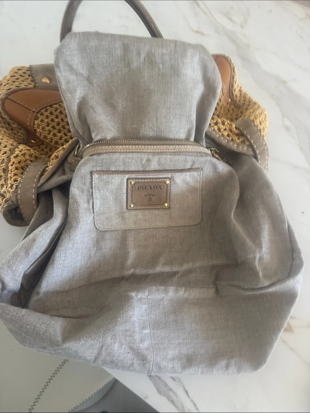 Prada fabric detachable structured