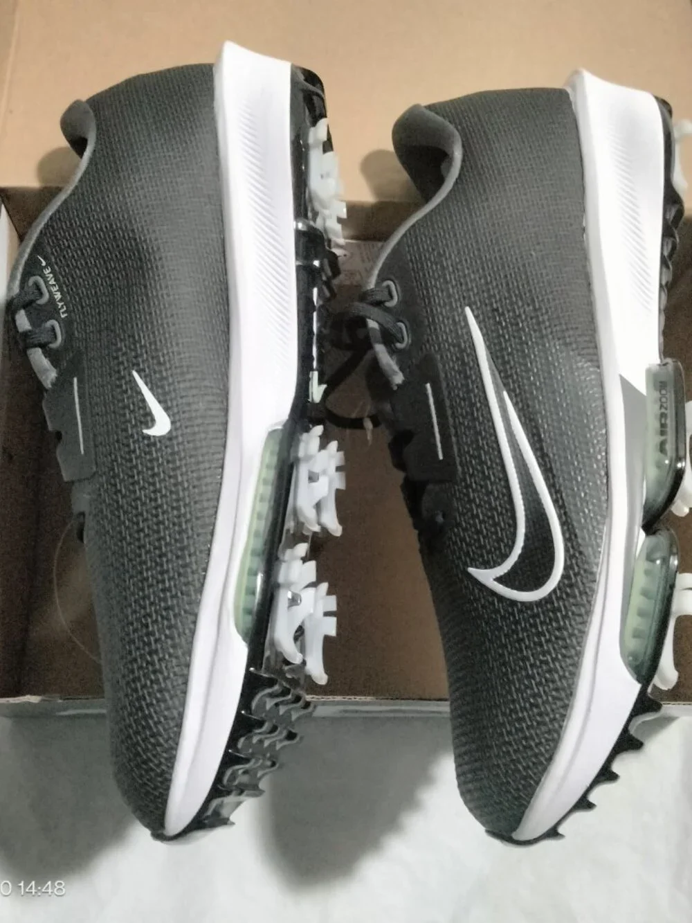 Nike Air Zoom Infinity Tour 2 Golf Shoes Black White FD0218-002 Mens Wide NO BOX