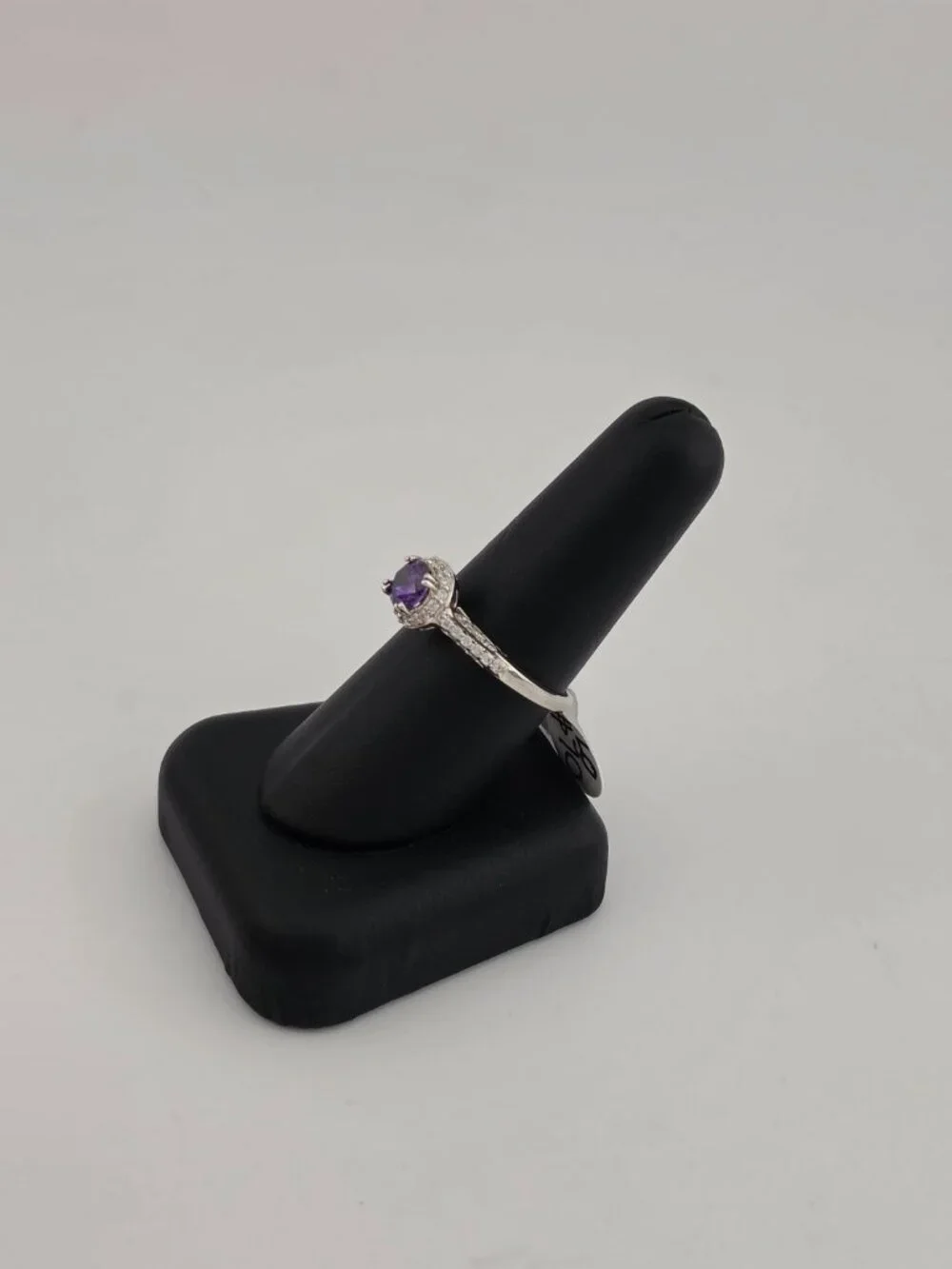Brand New Sterling Silver 925 Purple Gemstone CZ Ring