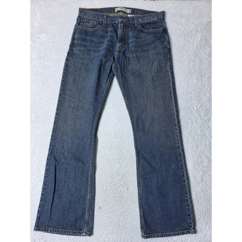 Vintage Levis 527 Mens 34/32 Jeans Blue Low Boot Cut Denim Classic Medium Wash