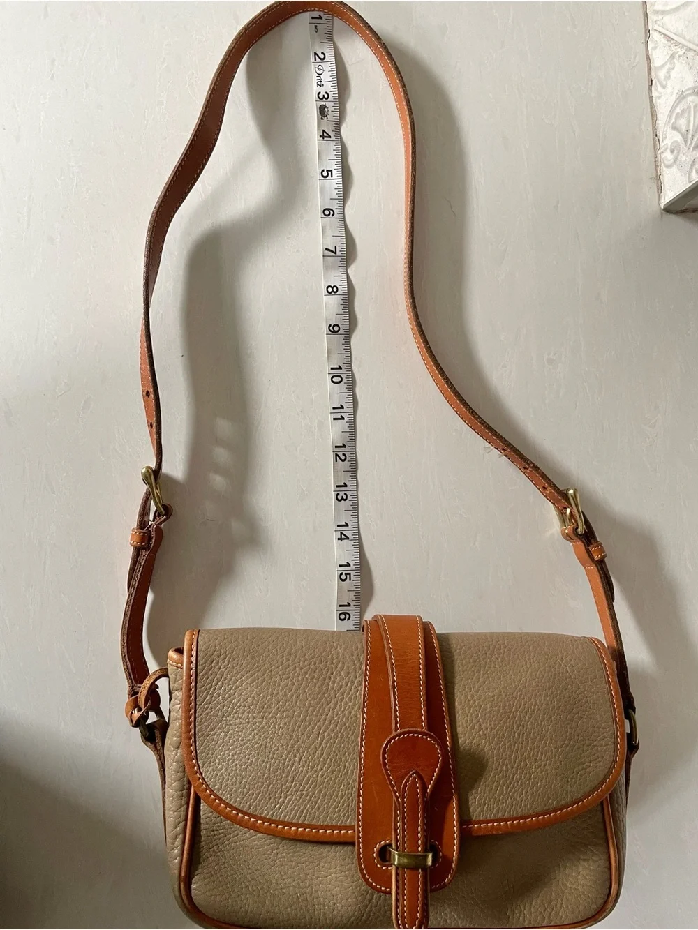 Dooney & Bourke pebbled taupe