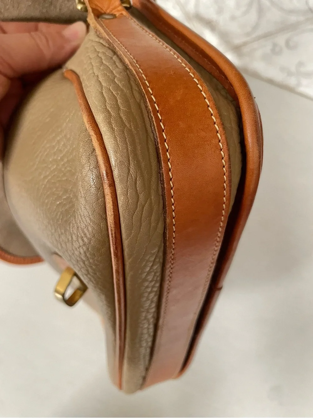 Dooney & Bourke pebbled taupe
