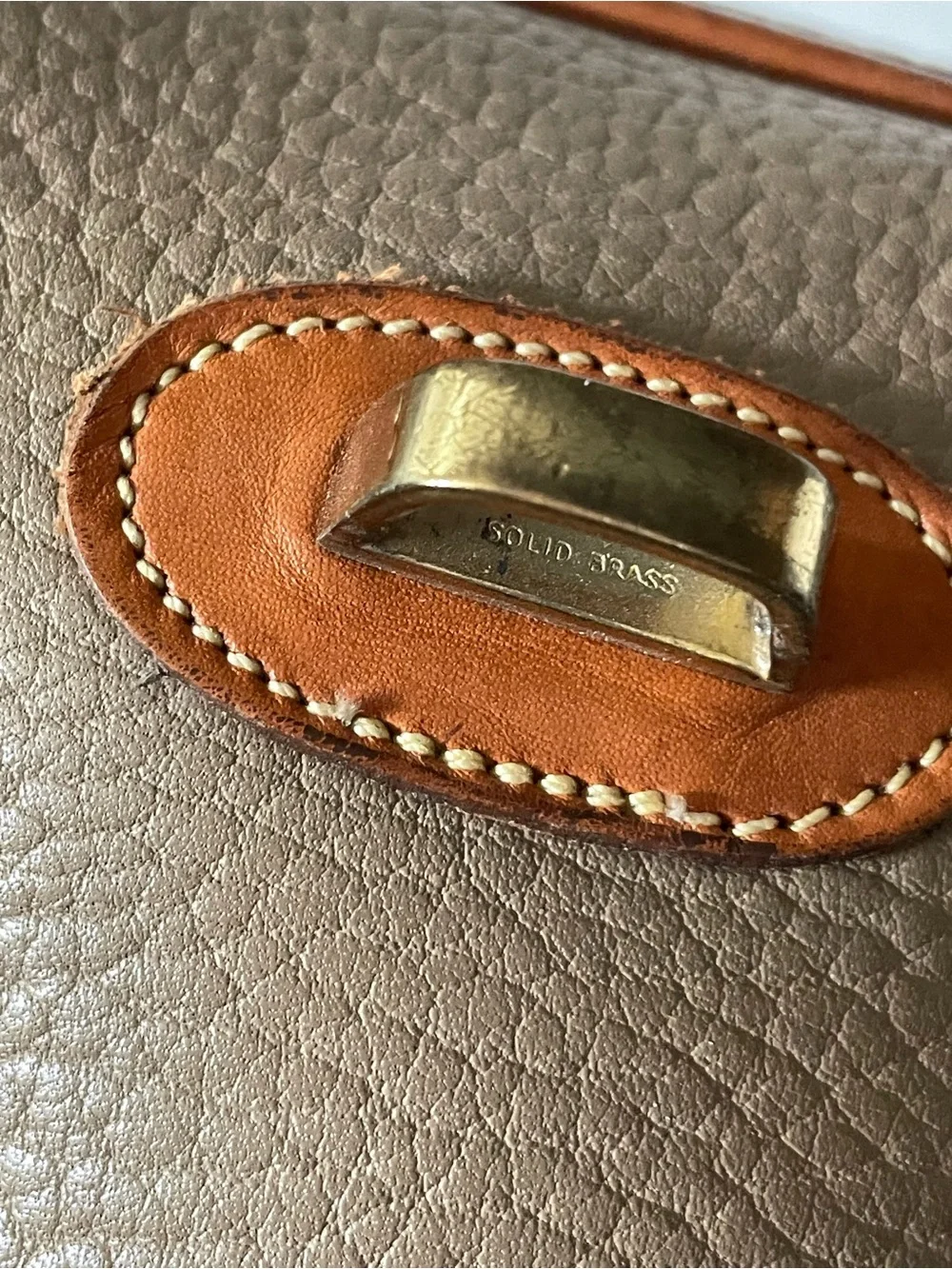 Dooney & Bourke pebbled taupe