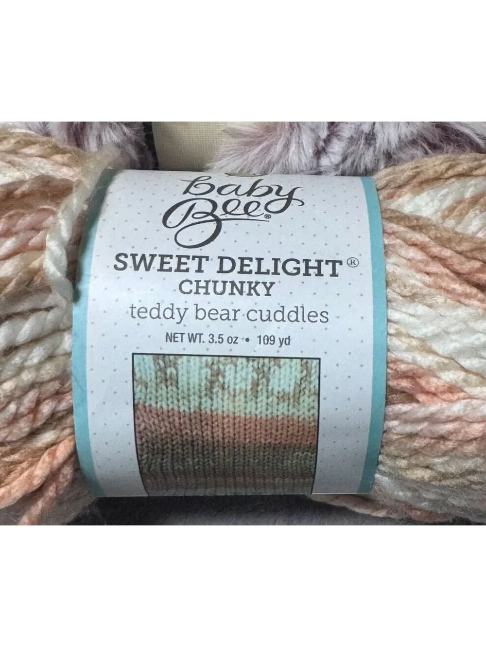 Yarn Bee Soft Whites Teddy Plush Yarn Lot of 8