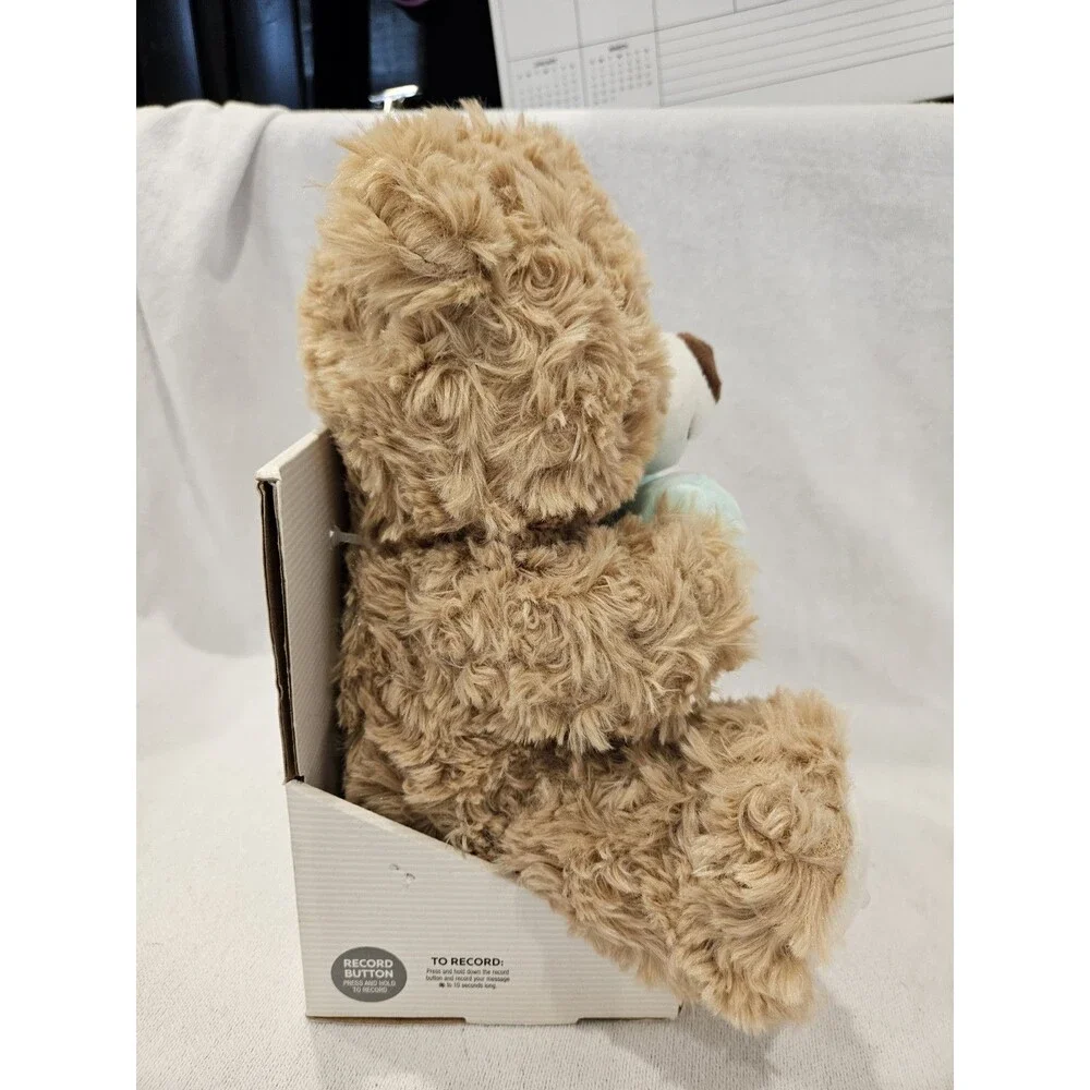 Modern Expressions Voice Recorded Plush Bear 'I Luv U' Heart Valentine's Day