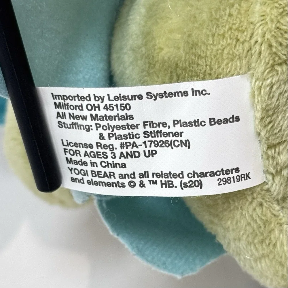 NWT Cindy Bear Plush Toy‎ from Warner Brothers Yogi Bear 2019 Hanna-Barbera