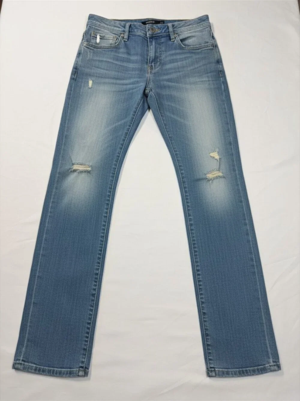 Armani Exchange J14 Skinny Fit Distressed Jeans Light Wash - Men's 30x32