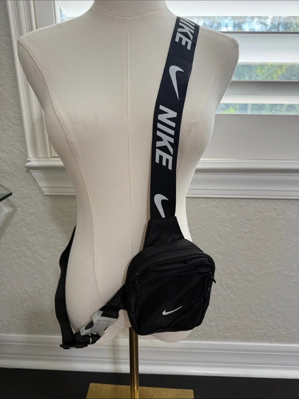Nike Black Sling Crossbody with Branded Strap
