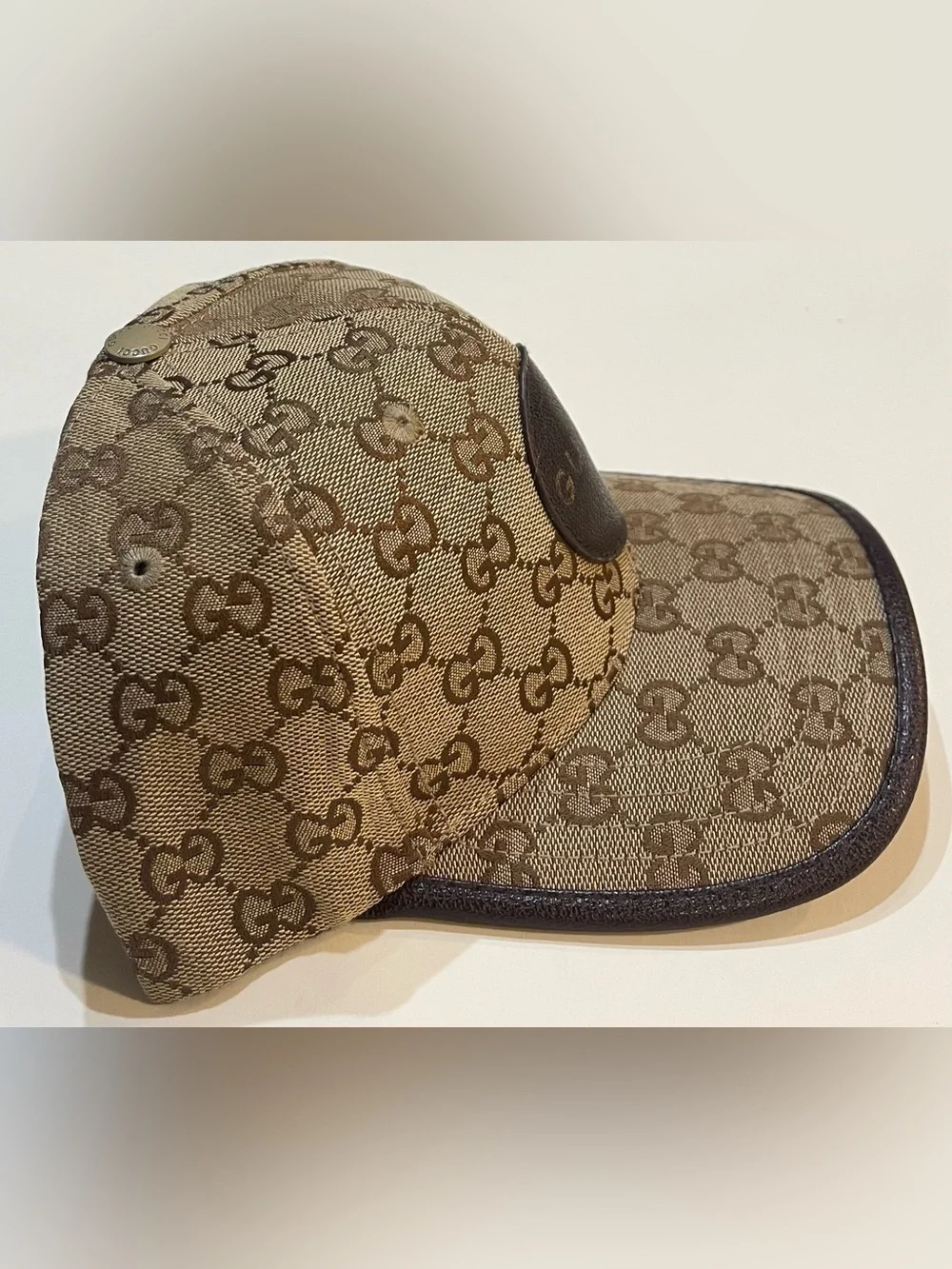 Beige Gucci GG Hat