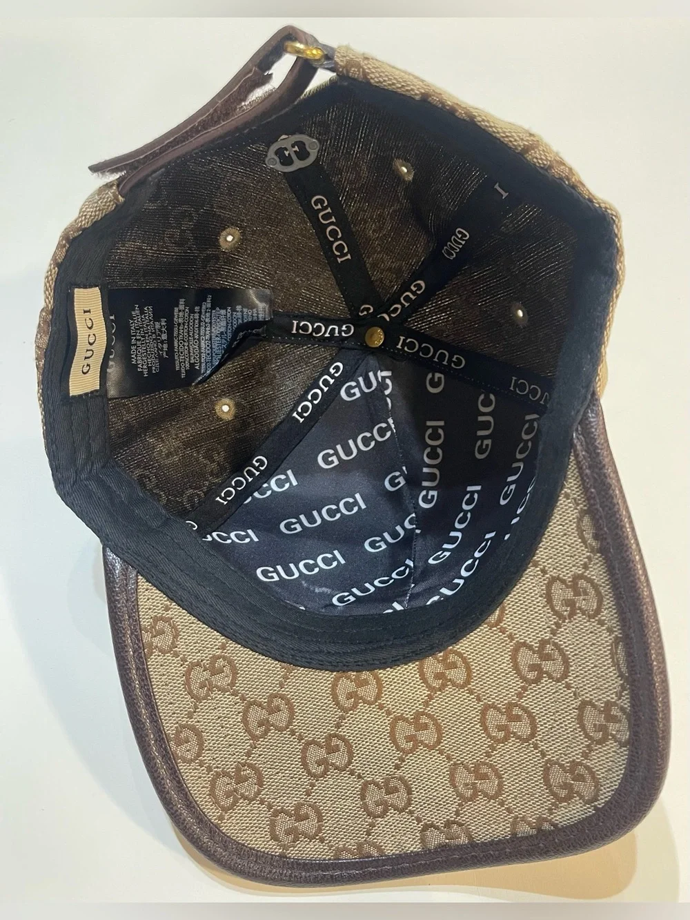 Beige Gucci GG Hat
