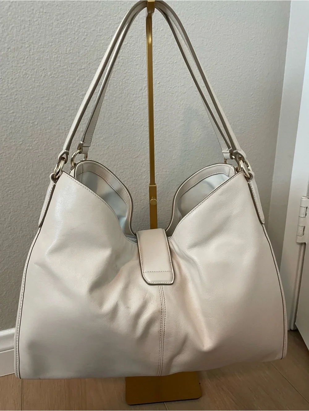 Coach ivory leather