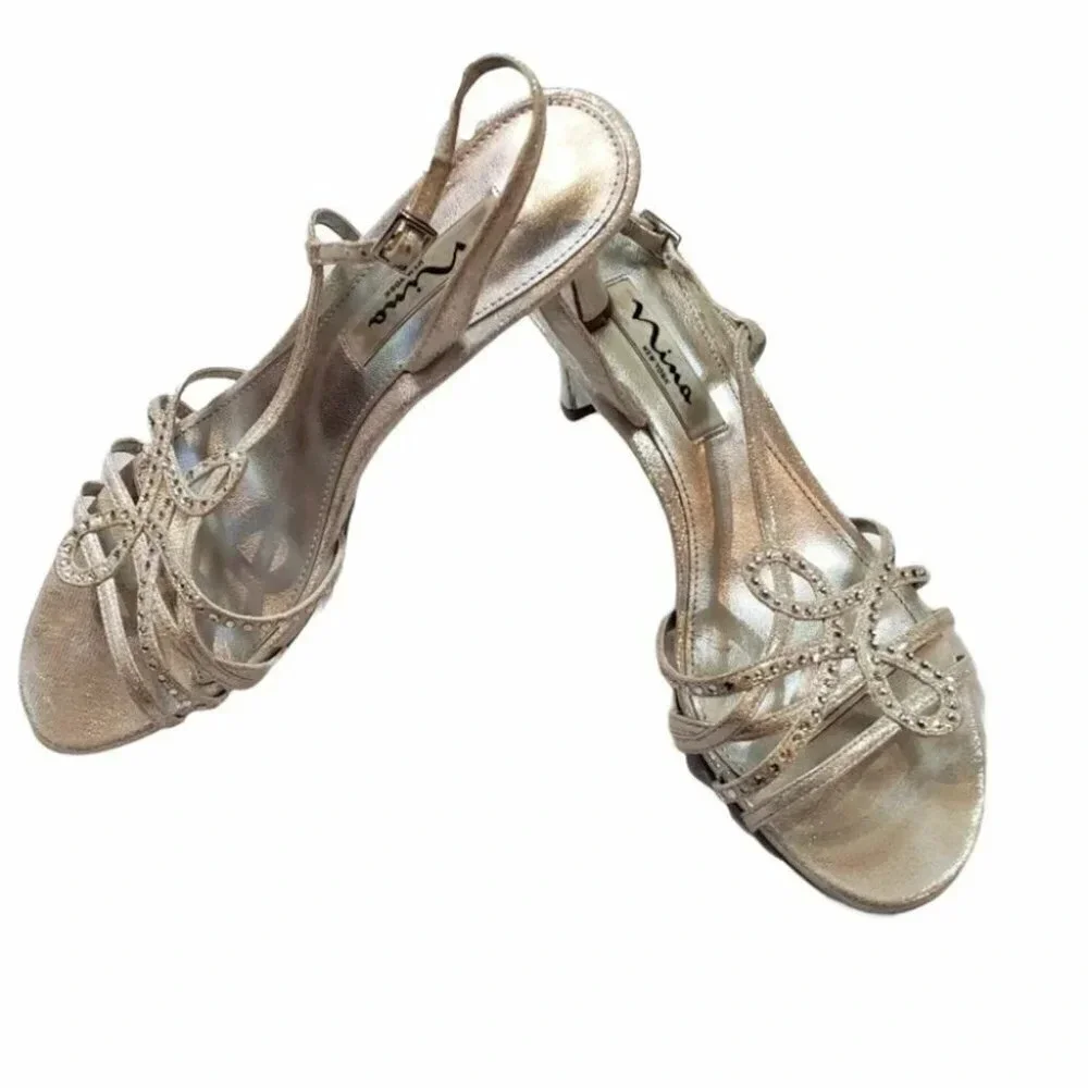 Nina silver metallic