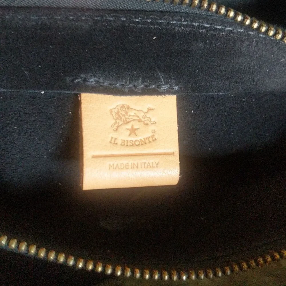 IL BISONTE Rare Italian Leather Satchel/ Tote Bag