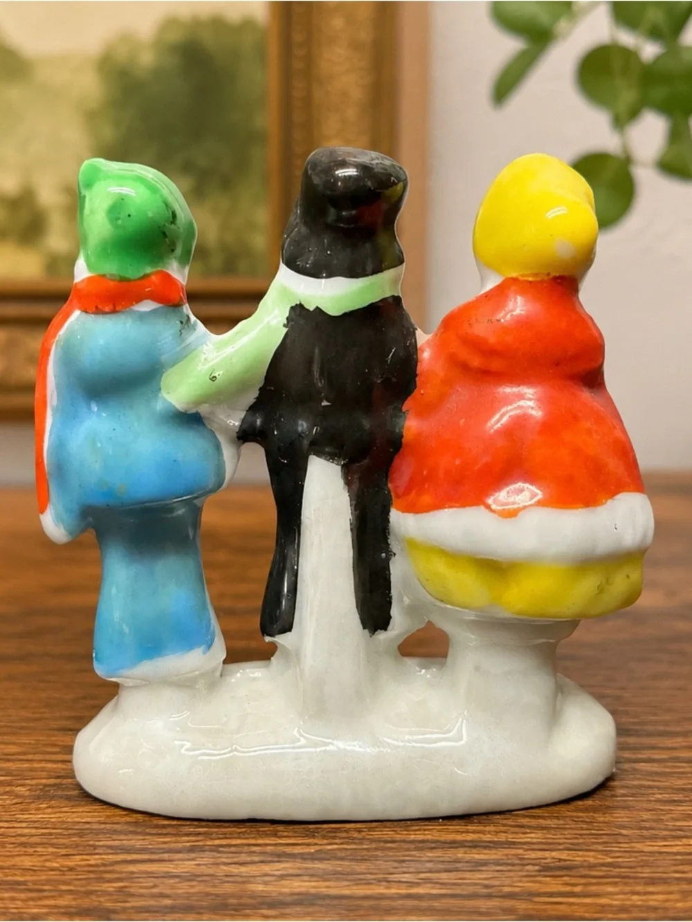 Vintage Made in Japan Christmas Carolers Figurine Trio Ceramic Choir MCM Decor