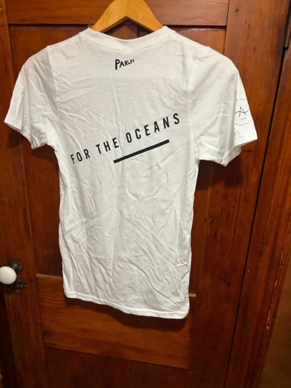 New Parley For the Oceans Adidas White Short Sleeve Graphic Tee Unisex Size XS