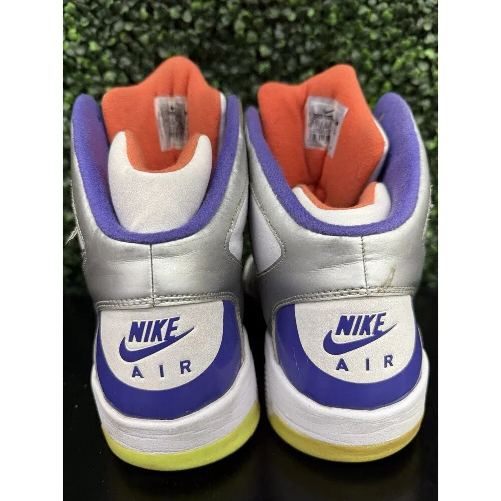 Nike Air Flight Lite High Hyper Grape Silver 329984-100 Men's 10.5 Pre-owned
