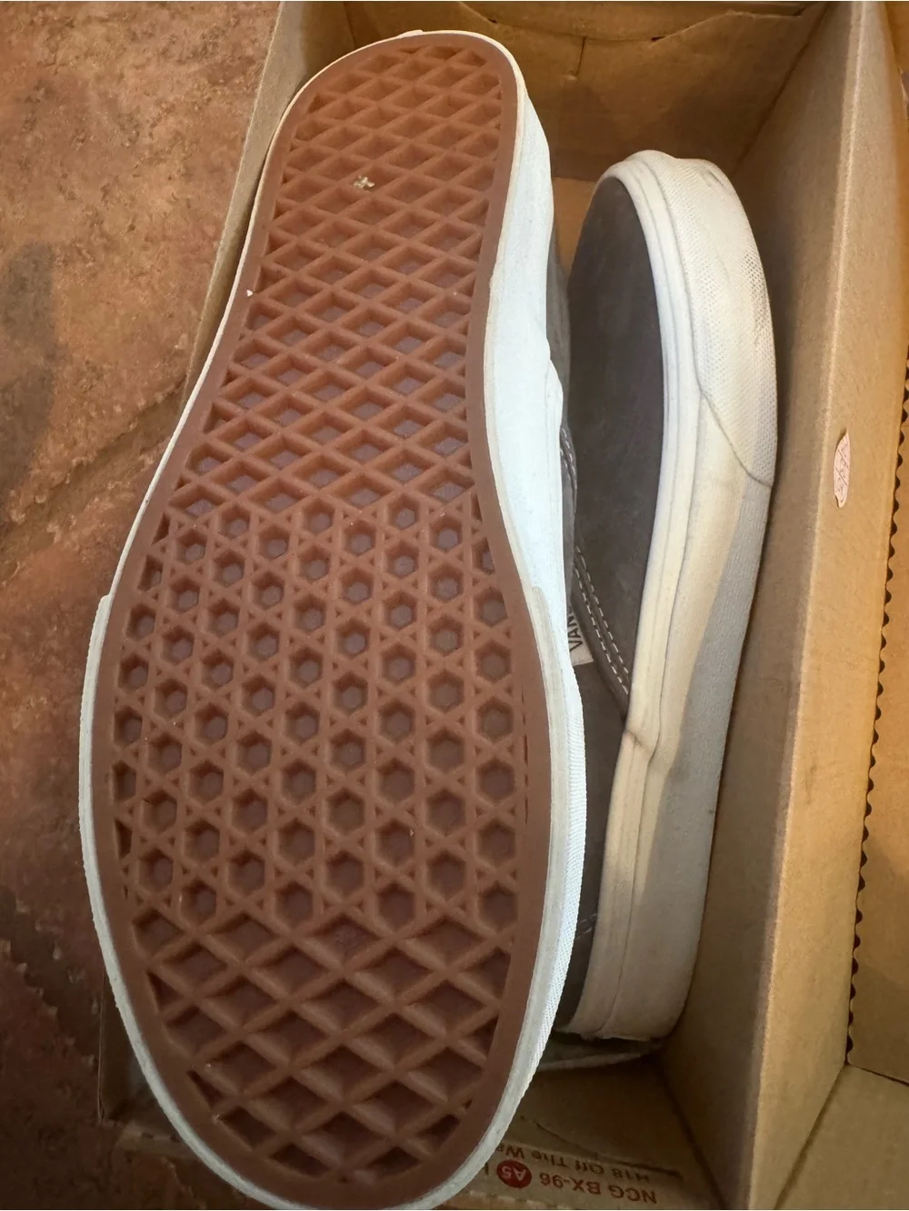 Vans upper slip off