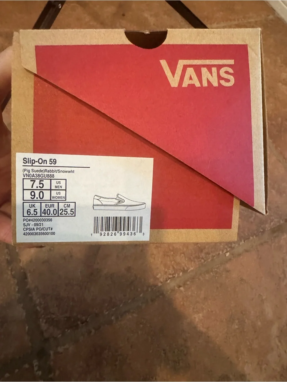 Vans upper cushioned