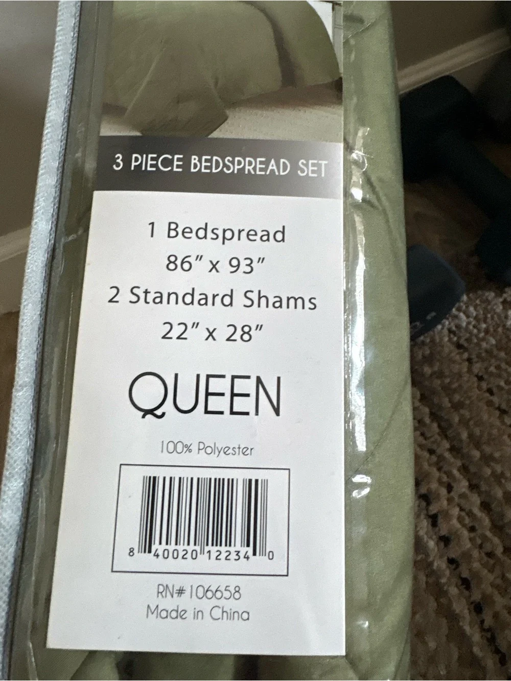 Globallinen olive bedspread