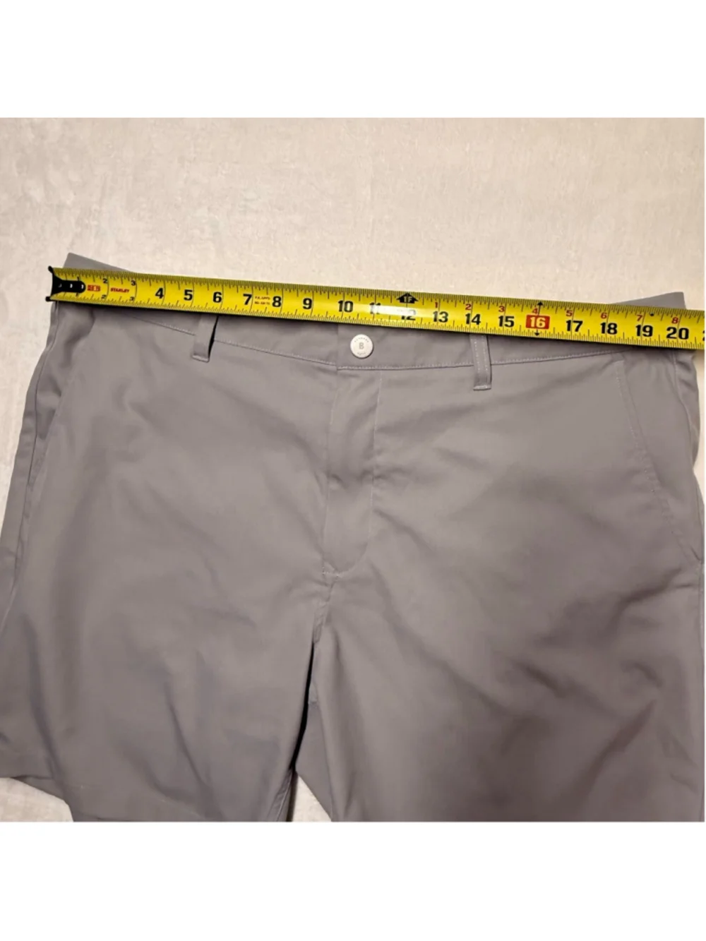 Men's‎ Bonobos Golf Gray Flat Front Shorts Waist 40