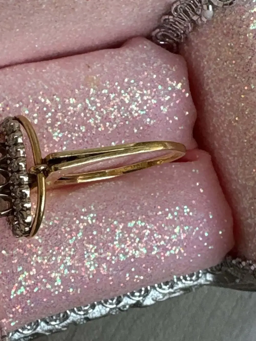Vintage Art Deco Style North-to-South Diamond Cluster Cocktail Ring in 14K Yello
