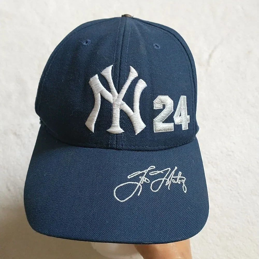 New York Yankees Hat Cap #24 Tino Martinez Embroidered Signed Michael Mark