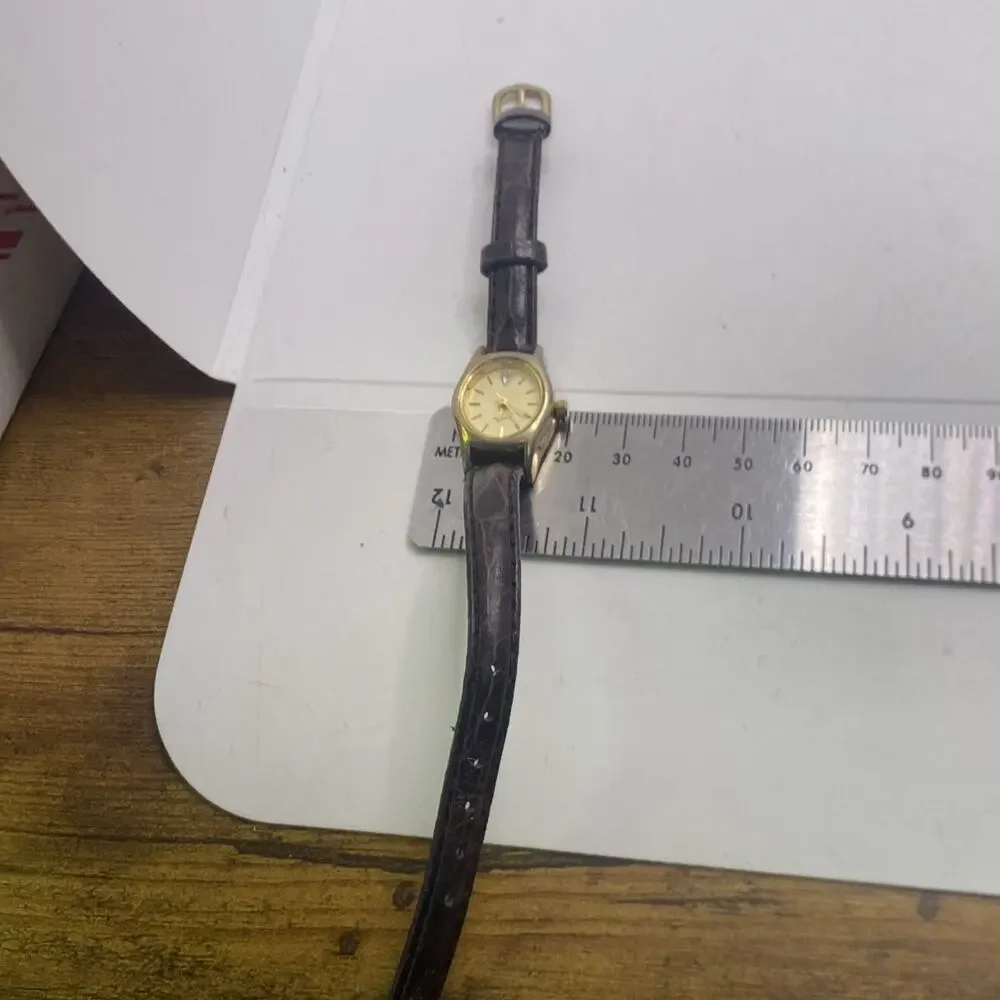 Womens Vintage Leather Quartz Fashion Watch New Battery