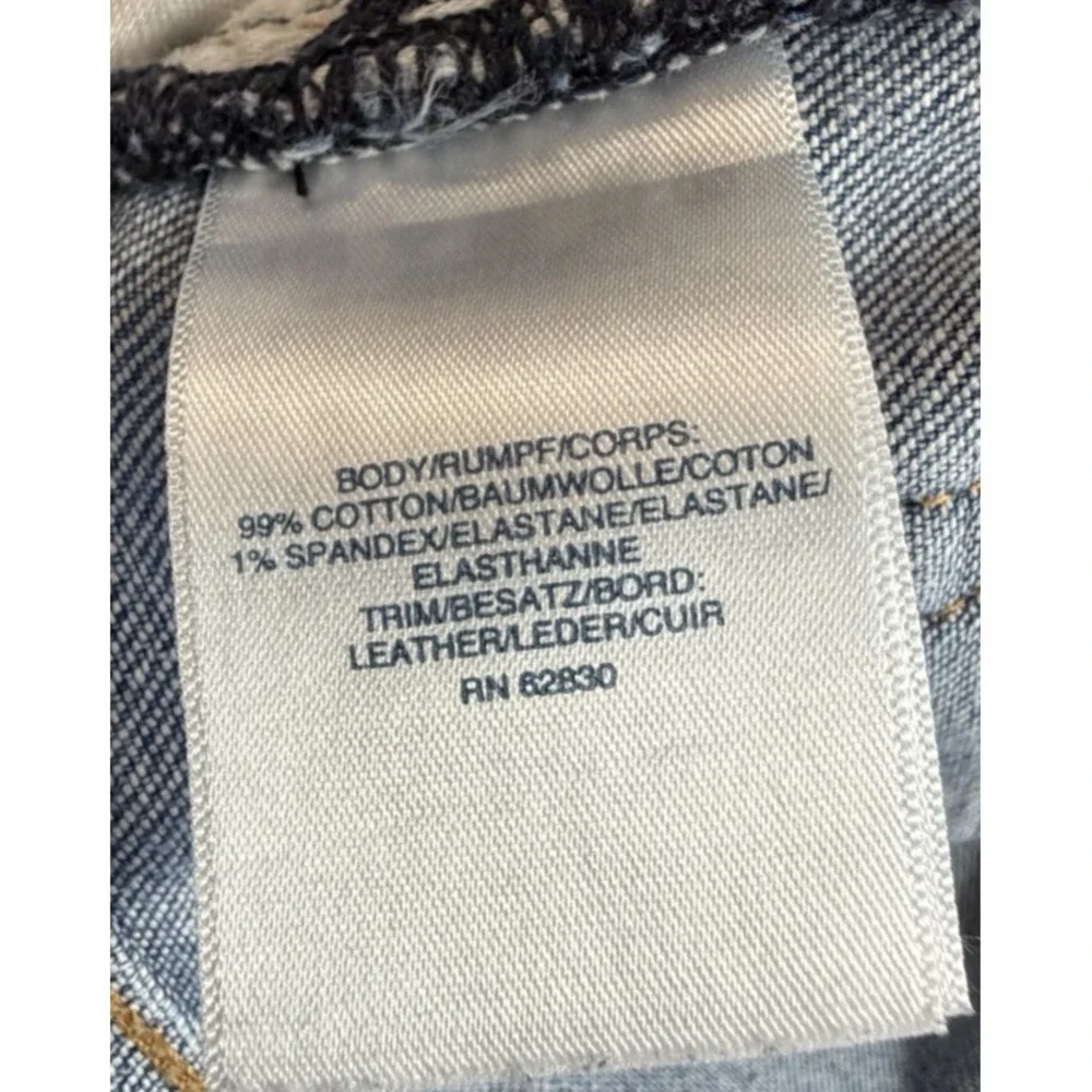 Lands' End Square Rigger Jeans Mens 32 Blue‎ Cotton Denim Straight Leg Faded