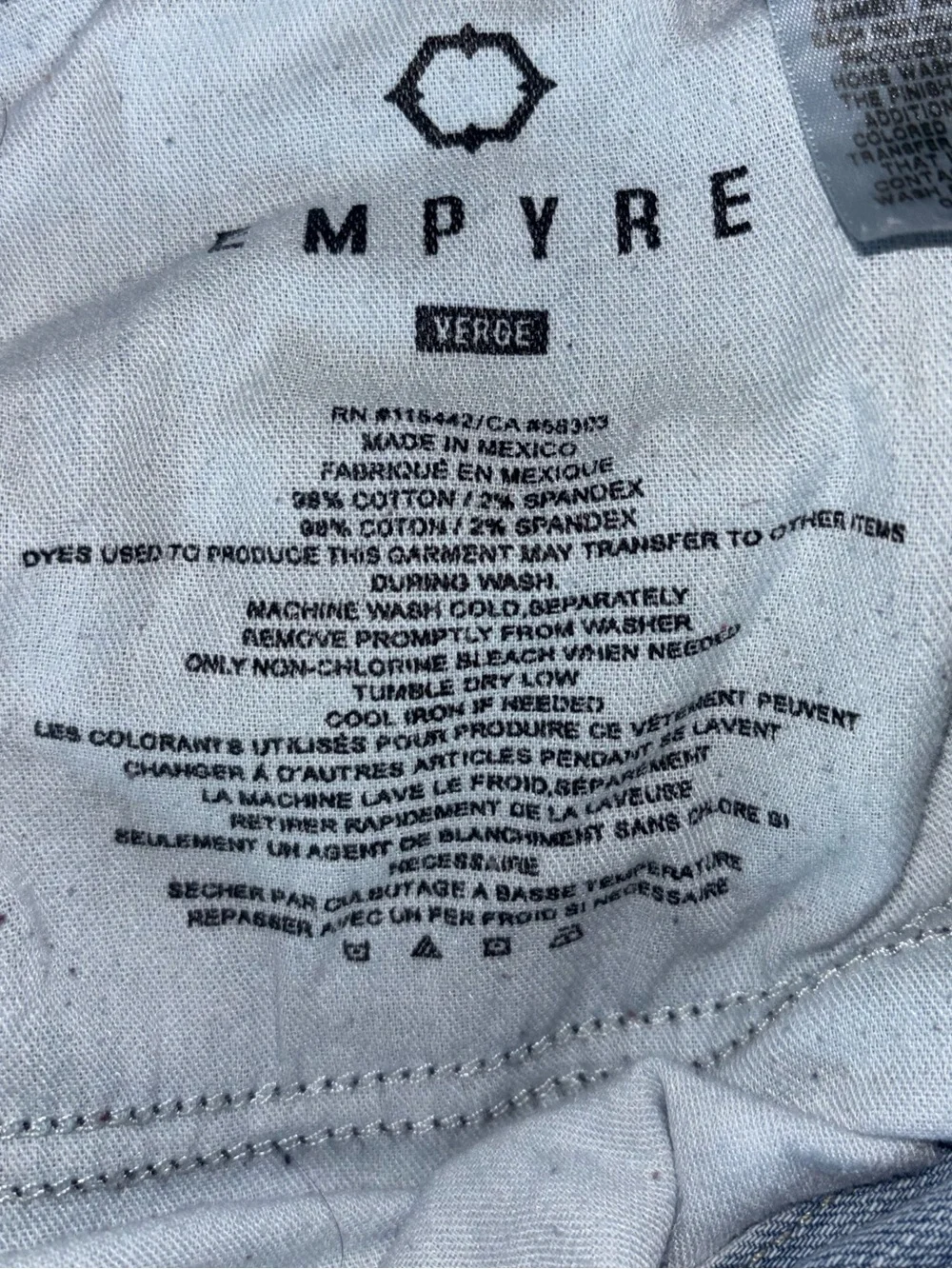 Empyre brand distressed
