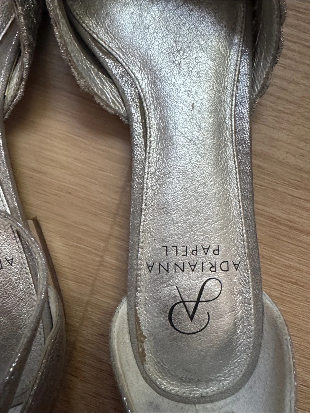 Adrianna Papell silver pointed