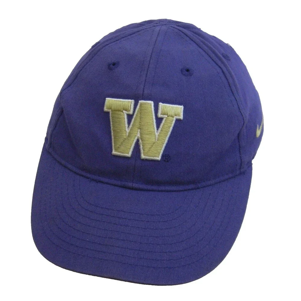 Nike Washington Huskies Baseball Cap Logo Hat Toddler Size Purple Adjustable