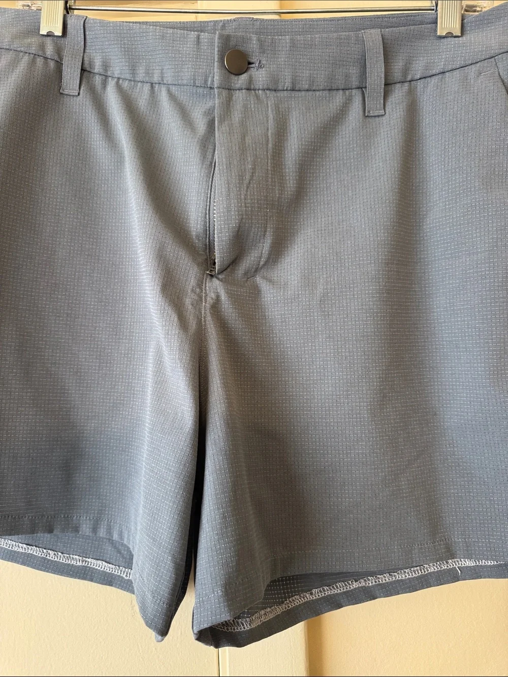 lululemon athletica Men's Flat-Front Shorts - Slate