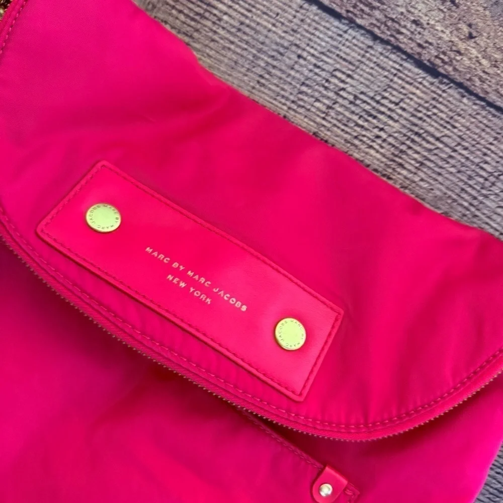 Marc By Marc Jacobs Large Pink Nylon Crossbody Bag