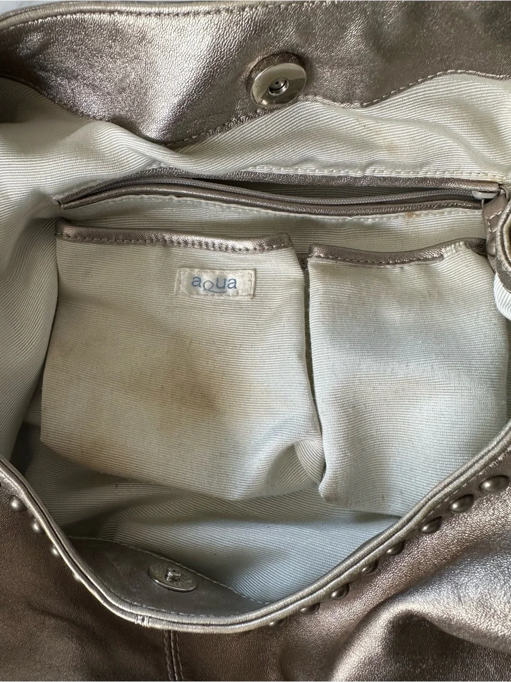 Aqua genuine leather