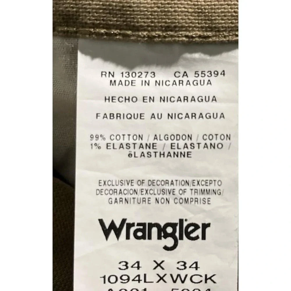 Wrangler waist 34