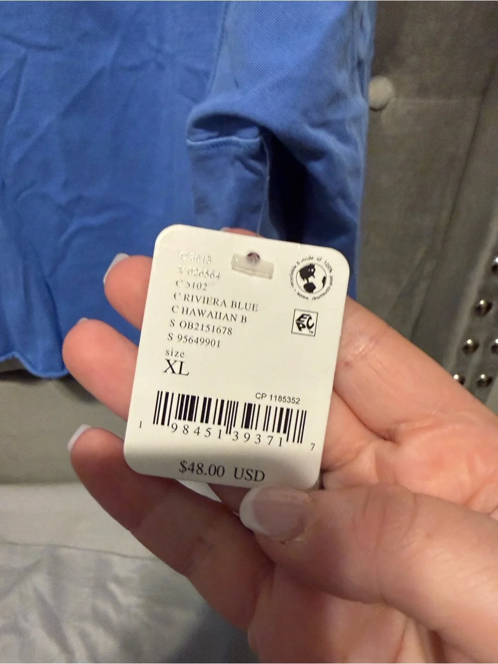 Free People size near sleeve