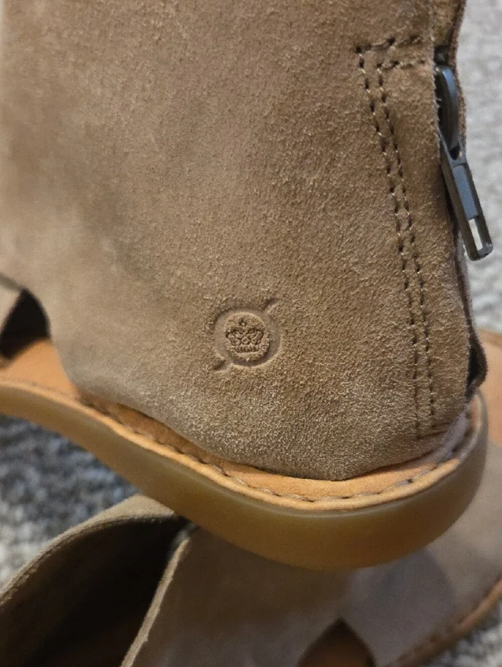 Born suede upper