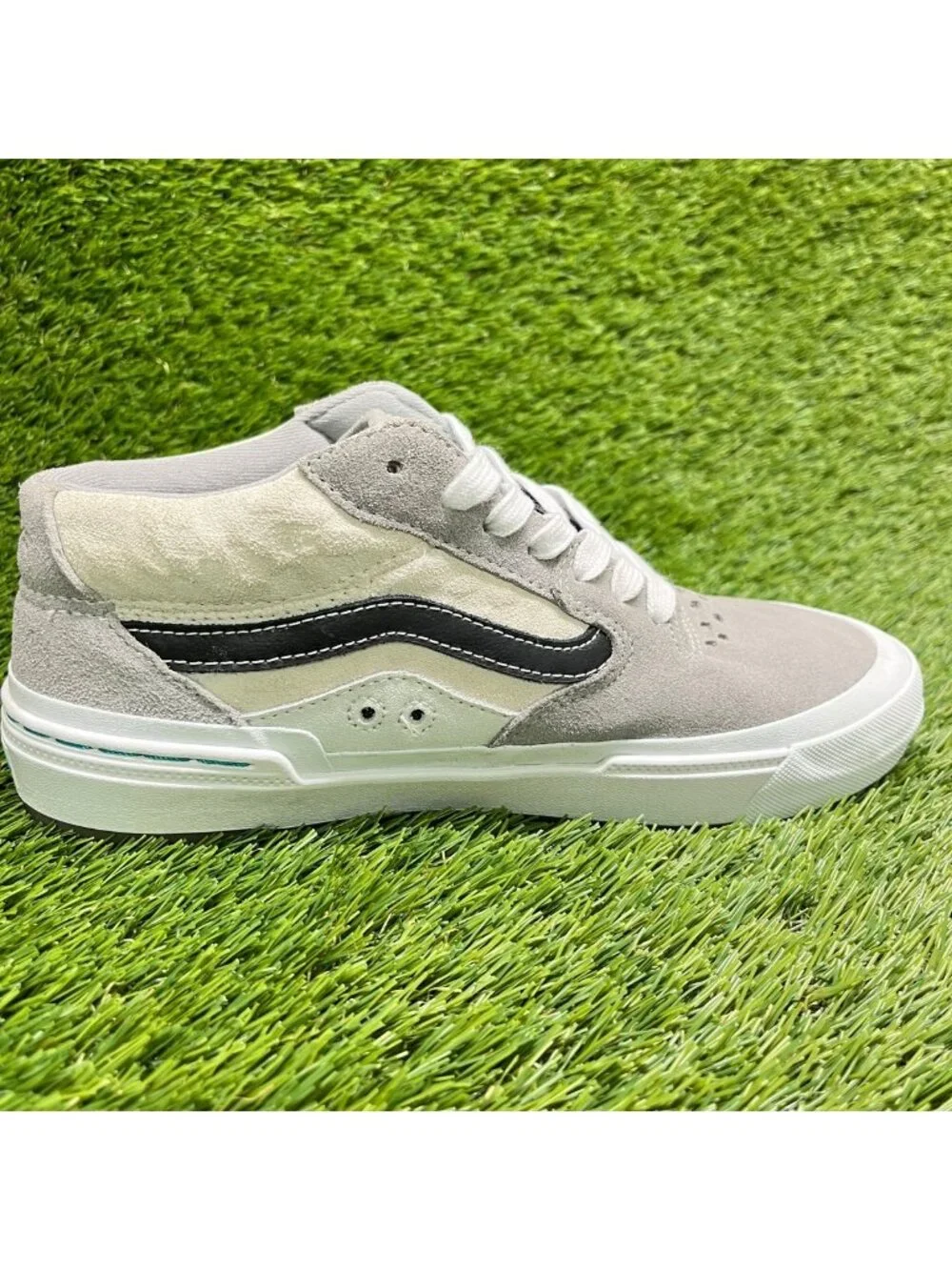 Vans BMX Style 114 Kevin Peraza Mens Size 5.5 Gray Athletic Skate Shoes Sneakers