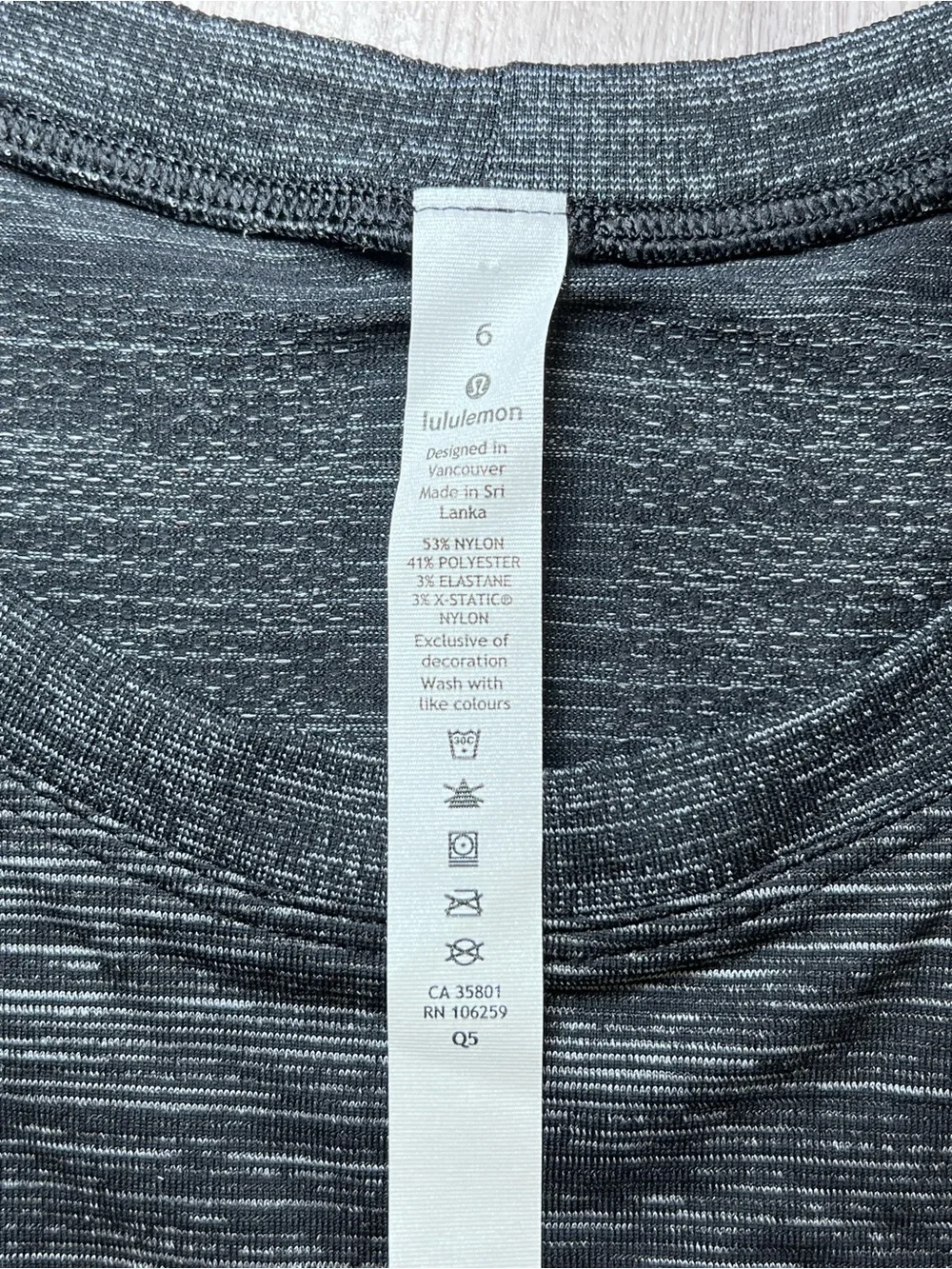 lululemon athletica heathers charcoal