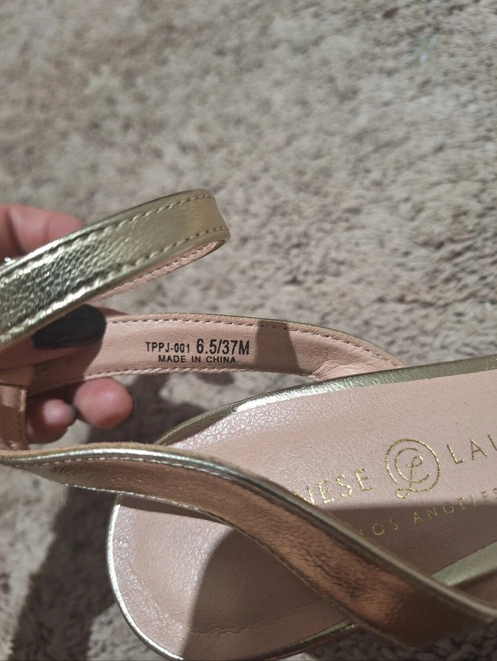 Chinese Laundry Thorie Gold Sandal Heels (6.5)