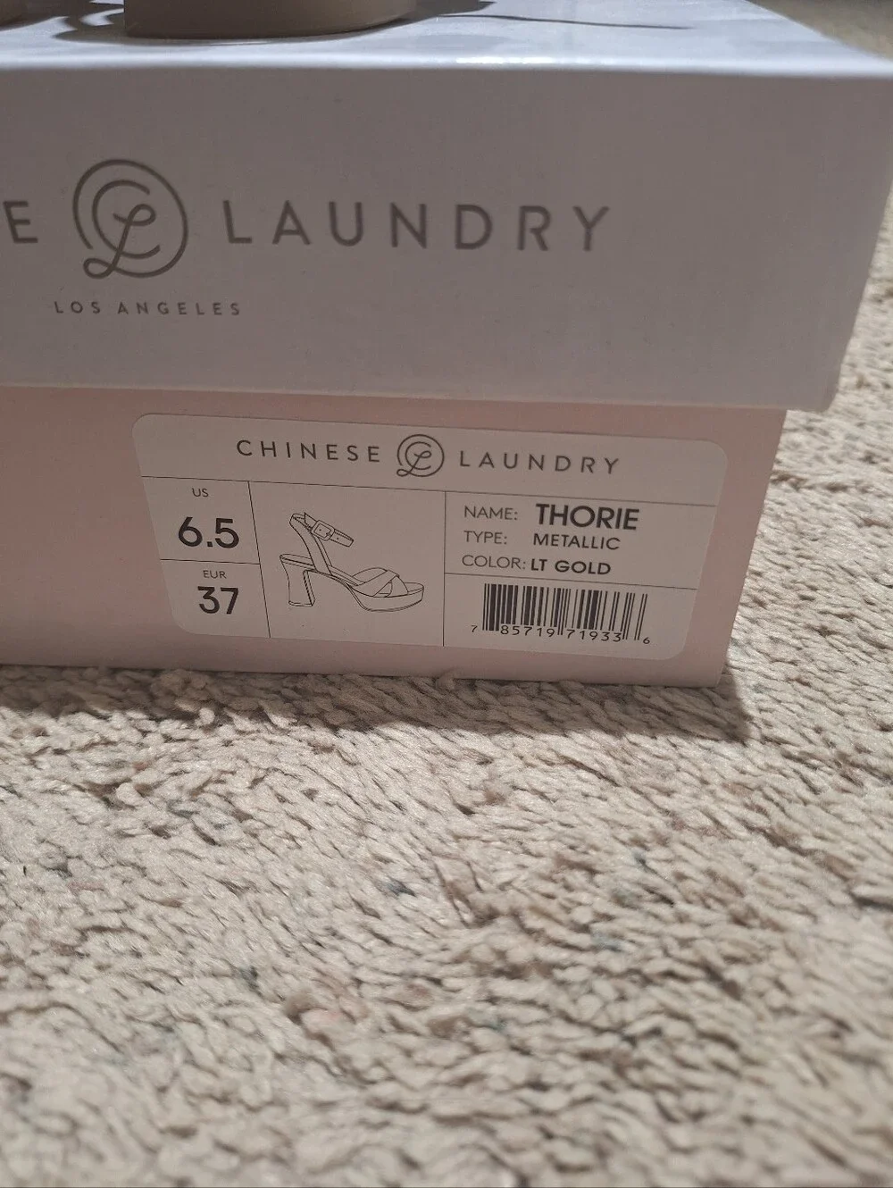Chinese Laundry Thorie Gold Sandal Heels (6.5)
