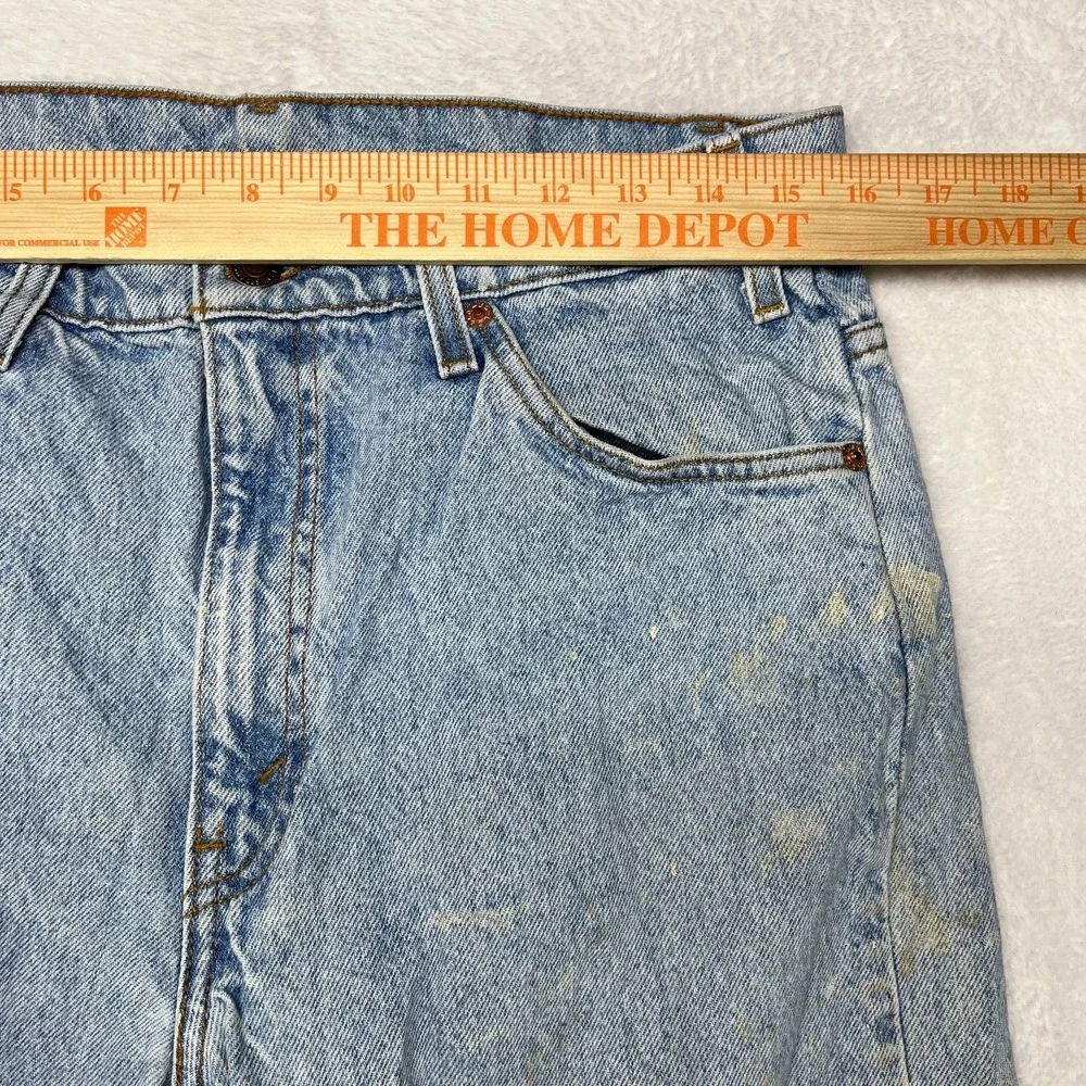 Levi's 505 Straight Leg Jeans Men's Blue Denim Cotton Pockets Zip‎ Fly - 32X29.5
