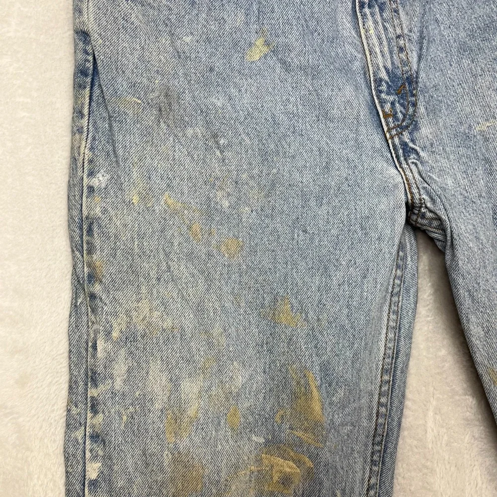 Levi's 505 Straight Leg Jeans Men's Blue Denim Cotton Pockets Zip‎ Fly - 32X29.5