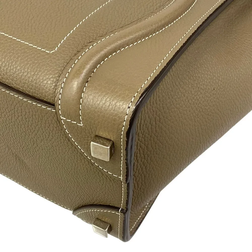 Celine Luggage Micro Shopper Handbag 167793DRU.09SO Souris(Gray Beige)