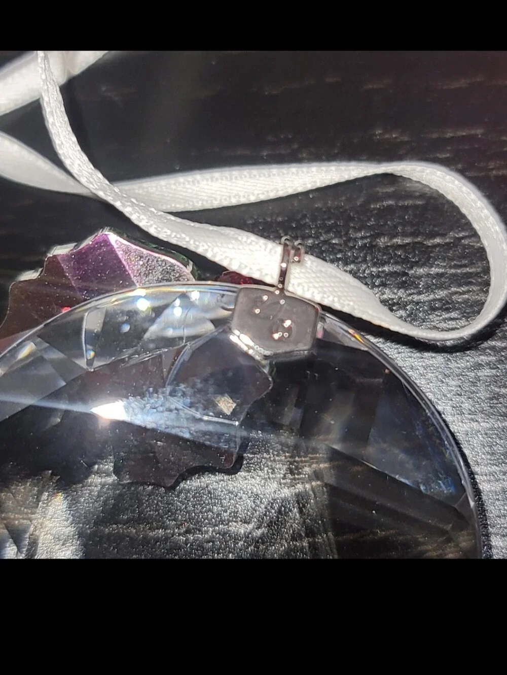 Swarovski Holly Crystal Holiday Ornament with Green Holly and Red Berries