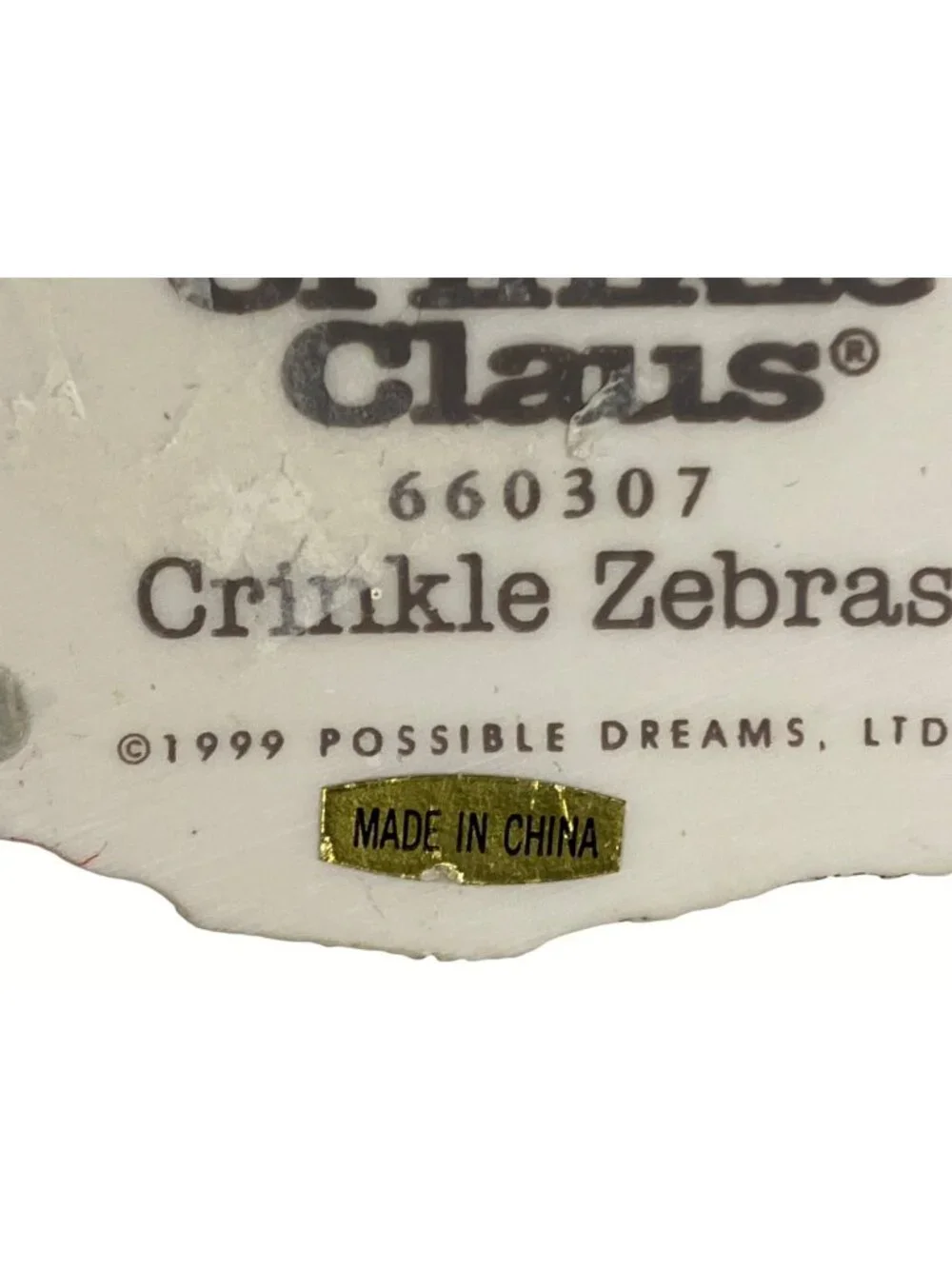 Possible Dreams/ Crinkle Claus hand painted